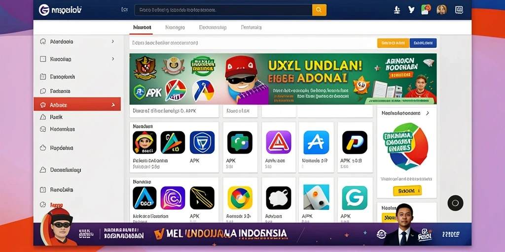 Tampilan menu utama yang menarik dan user-friendly.