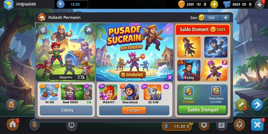 Tampilan awal permainan yang menawan.