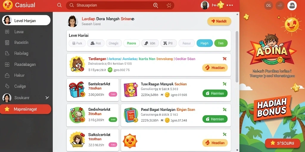 Tampilan antarmuka yang intuitif dan menarik.