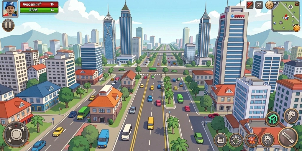 Tampilan menarik dari karakter utama saat bertarung.