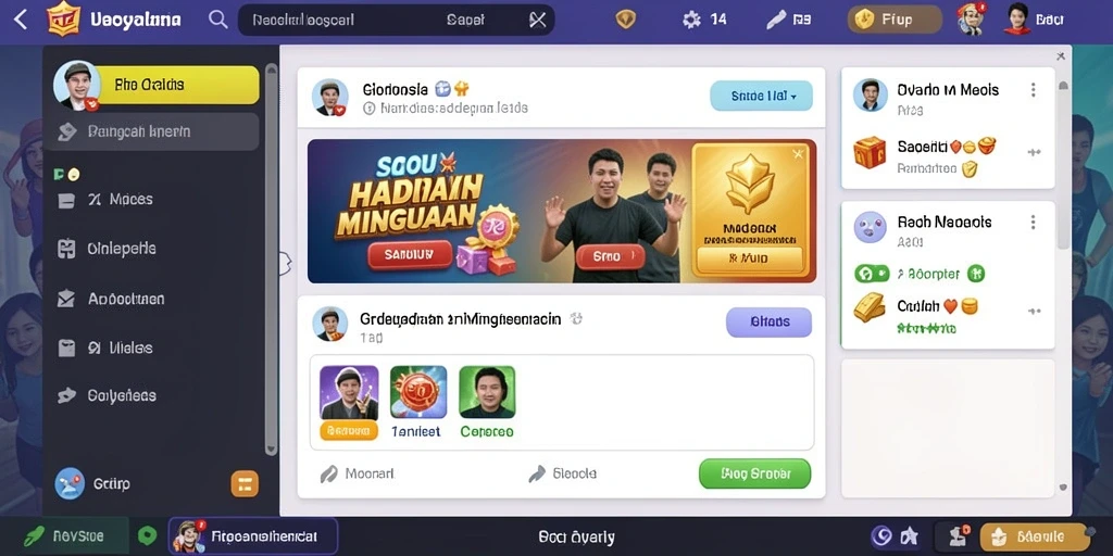 Tampilan menu utama yang menarik dan mudah dinavigasi.