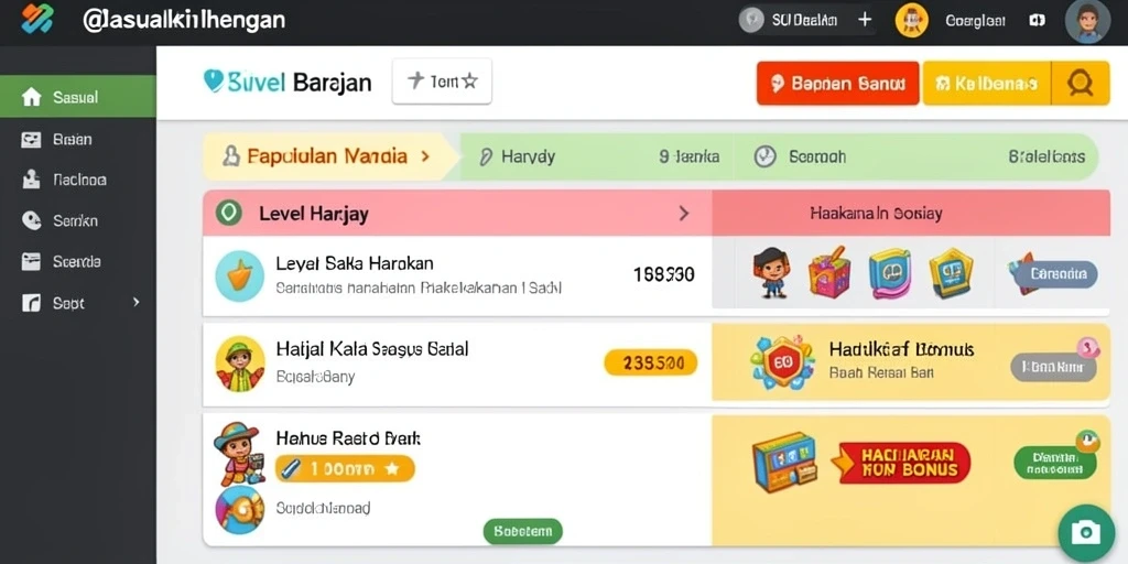 Tampilan antarmuka yang menarik dan user-friendly.