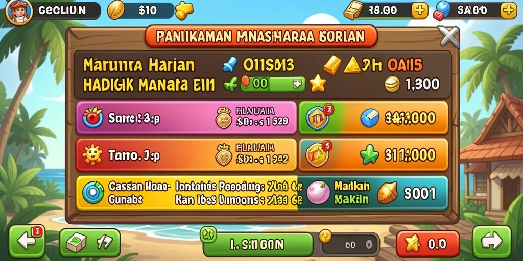 Tampilan karakter utama yang menarik.