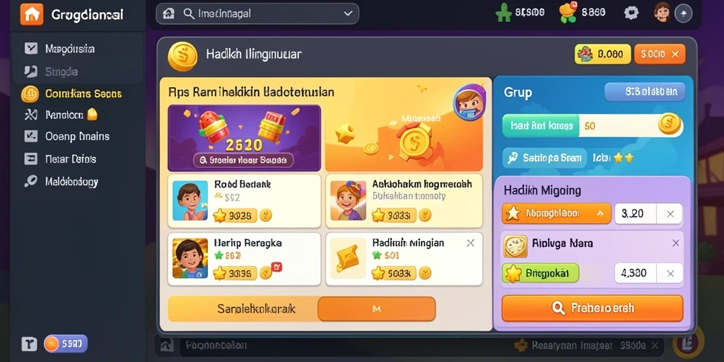 Tampilan antarmuka yang modern dan menarik.