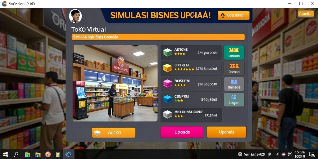 Tampilan menu utama yang menarik dan informatif.