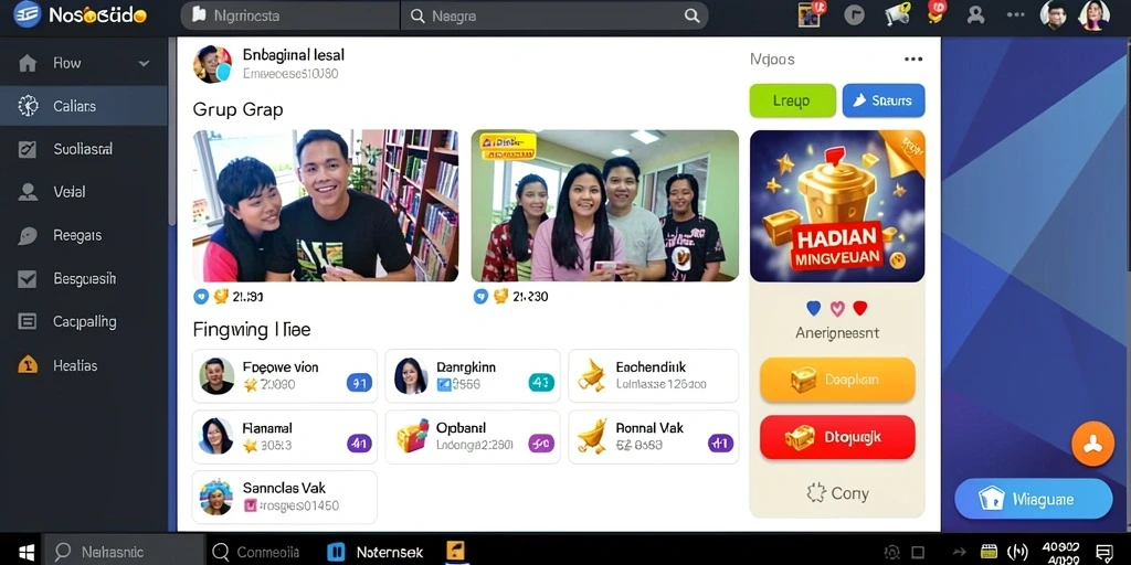 Tangkapan layar memperlihatkan aksi seru di RPWIN1.