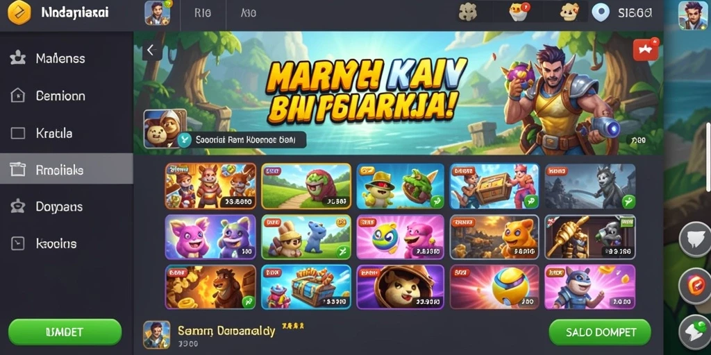 Screenshot menampilkan karakter utama dalam aksi petualangan.